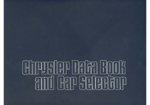 1973 Chrysler Data Book