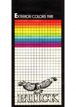 1981 Buick Exterior Colors Chart