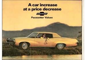 1969 Chevrolet Pacesetter Values Mailer