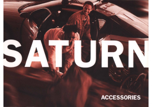 2001 Saturn Accessories Folder