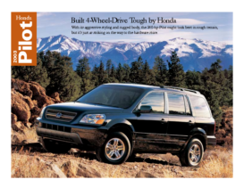 2003 Honda Pilot Factsheet