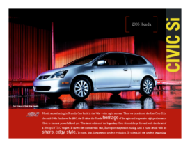 2005 Honda Civic Si Factsheet