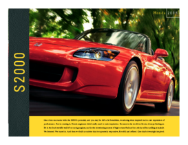 2005 Honda S2000 Factsheet