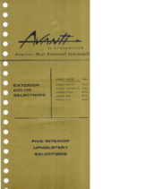 1964 Avanti Selections