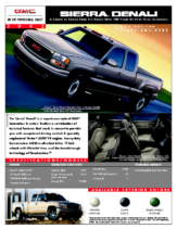 2002 GMC Sierra Denali Spec Sheet