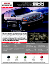 2002 GMC Yukon XL Denali Spec Sheet