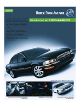 2003 Buick Park Avenue Spec Sheet