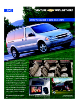 2003 Chevrolet Venture Spec Sheet