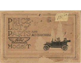 1917 Ford Parts List (May)