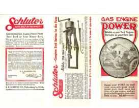 1917 Schluter Ford Gas Engine Power Attachment