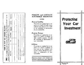 1923 Car Insurance Flyer