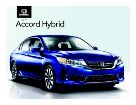 2014 Honda Accord Hybrid Spec Sheet