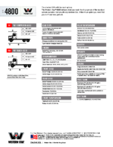 2018 Western Star 4800 Tech Sheet