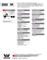 2018 Western Star 6900 Tech Sheet