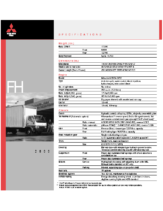 2000 Mitsubishi Fuso FH Specs