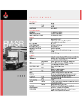 2000 Mitsubishi Fuso FM SR Specs