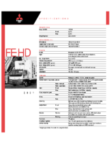 2001 Mitsubishi Fuso FE HD Specs