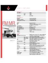 2001 Mitsubishi Fuso FM MR Specs