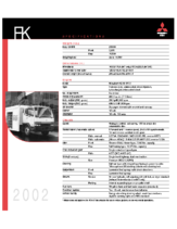 2002 Mitsubishi Fuso FK Specs