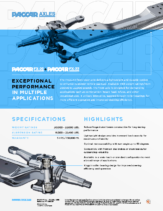 2021 Peterbilt FX-20 Axle Spec Sheet