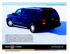 2005 Cadillac Escalade ESV Spec Sheet