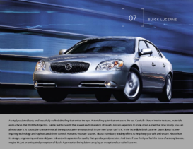 2007 Buick Lucerne Spec Sheet