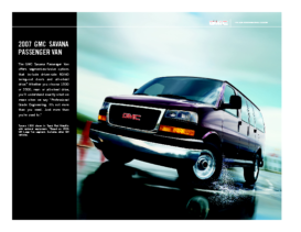 2007 GMC Savana Spec Sheet