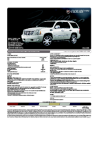 2009 Cadillac Escalade Hybrid Spec Sheet