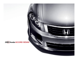 2009 Honda Accord Sedan Factsheet