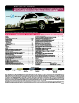 2009 Saturn Outlook Spec Sheet