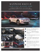 2021 Ford Mustang Mach-E Fact Sheet