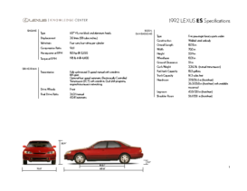 1992 Lexus ES Specs