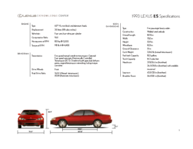 1993 Lexus ES Specs