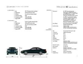 1994 Lexus SC Specs