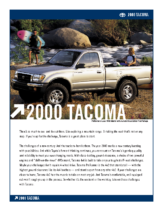 2000 Toyota Tacoma Specs