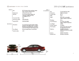 2001 Lexus LS Specs