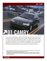 2001 Toyota Camry Specs