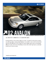 2002 Toyota Avalon Specs