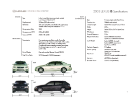 2003 Lexus IS Specs