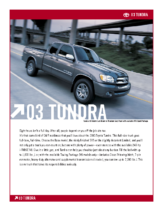 2003 Toyota Tundra Specs