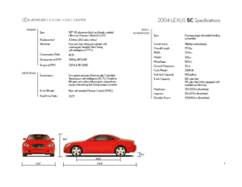 2004 Lexus SC Specs