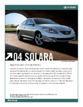 2004 Toyota Solara Specs