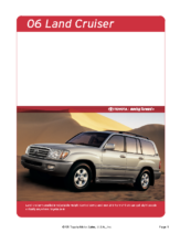 2006 Toyota Landcruiser Specs