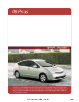 2006 Toyota Prius Specs