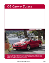 2006 Toyota Solara Specs