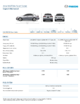 2008 Mazda Mazda6 Sport Sedan Specs