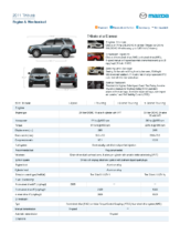 2011 Mazda Tribute Specs