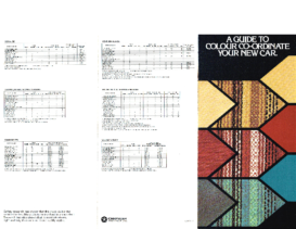 1973 Chrysler VJ Colour Chart AUS