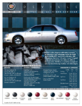 2002 Cadilllac Data Sheets