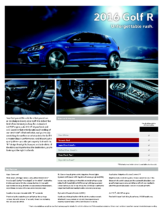 2016 VW Golf R Sell Sheet CN